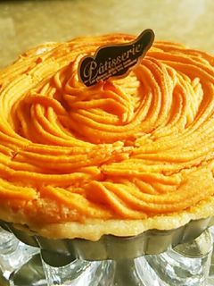 オレンジ色のスイートポテトタルト-レシピのメイン写真