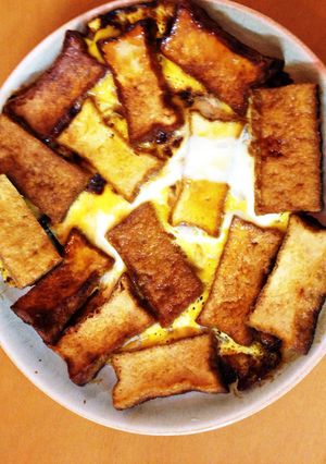 ご飯のおともに厚揚げの卵とじ-レシピのメイン写真