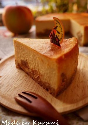 カラメルりんごのチーズケーキ-レシピのメイン写真
