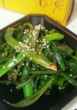 ねぎの青い部分！簡単ねぎ味噌炒め　-レシピのメイン写真