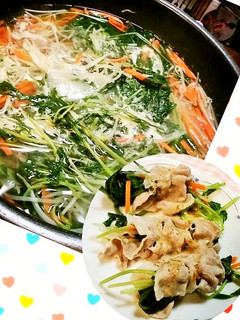 BRITAのお水で豚しゃぶ野菜巻き♪-レシピのメイン写真