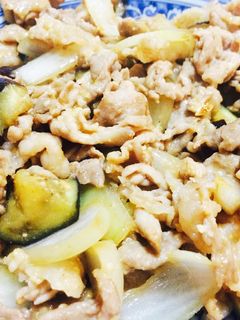 茄子と豚肉の味噌炒め-レシピのメイン写真