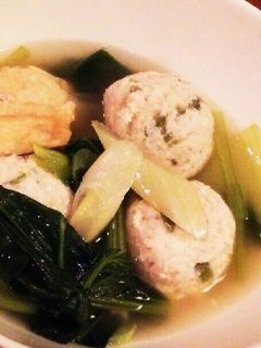 小松菜と鶏肉だんごスープ-レシピのメイン写真