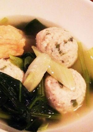 小松菜と鶏肉だんごスープ-レシピのメイン写真