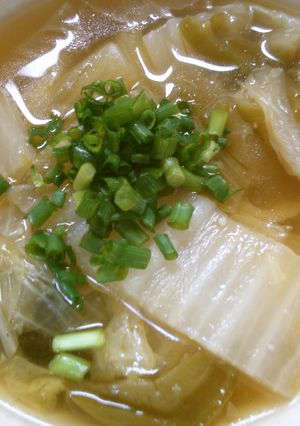 簡単！ 白菜とチンゲン菜の中華スープ♪-レシピのメイン写真