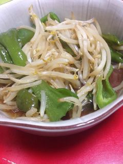 ピーマンともやしの炒め物-レシピのメイン写真