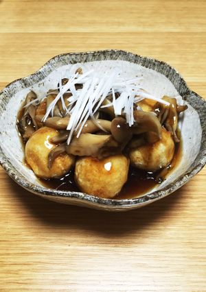 おから団子のきのこあんかけ-レシピのメイン写真