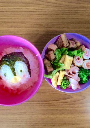 簡単♪キャラ弁♪ペンギンおにぎり♪-レシピのメイン写真