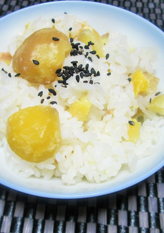 秋の味覚♪ 栗おこわ-レシピのメイン写真