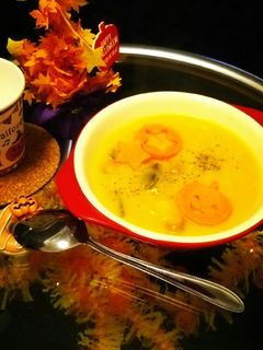 ハロウィン☆時短かぼちゃシチュー-レシピのメイン写真