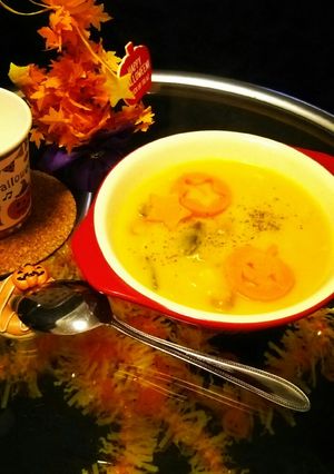 ハロウィン☆時短かぼちゃシチュー-レシピのメイン写真