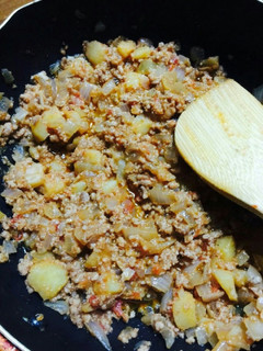 簡単挽き肉のトマト炒め-レシピのメイン写真