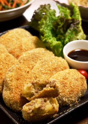 大豆のお肉 焼きコロッケ-レシピのメイン写真