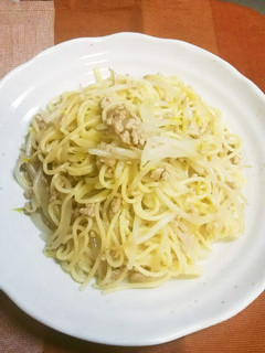 簡単♪もやしとひき肉でワンポットパスタ♪-レシピのメイン写真