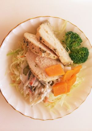 時間がなくても食物繊維あり？サラダ-レシピのメイン写真