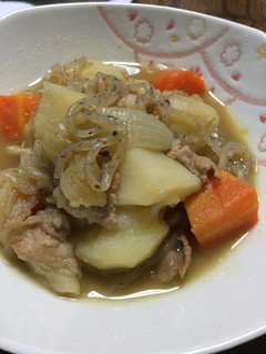簡単豚肉でお出汁のきいたあっさり肉じゃが-レシピのメイン写真