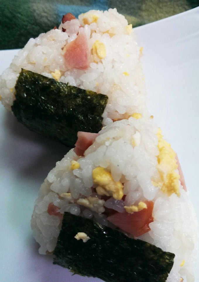 焼豚のたれで♪簡単！焼豚と卵のおにぎり-レシピのメイン写真