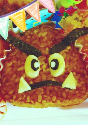 クリボー マリオキノコ★☆キャラ弁★☆-レシピのメイン写真