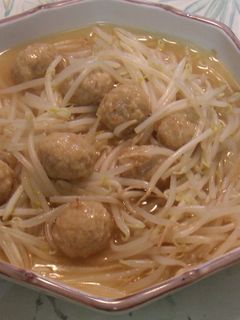 鶏肉団子ともやしの中華風あんかけ-レシピのメイン写真