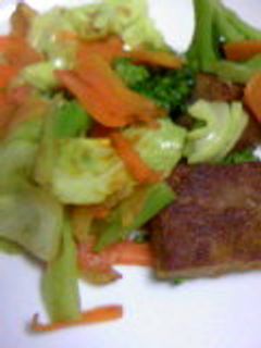 手抜き市販ハンバーグのカレーいため-レシピのメイン写真