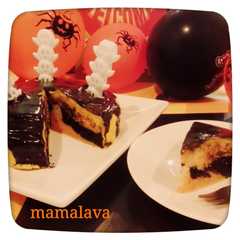 รูปของ ハロウィン★マーブルカボチャケーキ