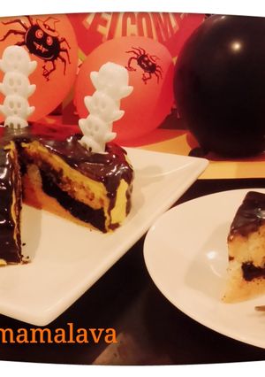 ハロウィン★マーブルカボチャケーキ-レシピのメイン写真