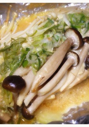 鮭ときのこの味噌マヨホイル焼き♪-レシピのメイン写真
