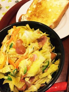 朝食に!シンプル簡単な野菜のレモン炒め-レシピのメイン写真