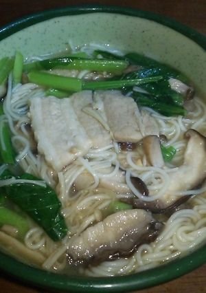 キノコと豚入りにゅうめん-レシピのメイン写真