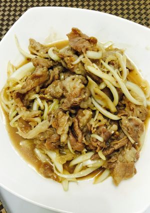 我が家の定番★はちみつマスタード牛丼-レシピのメイン写真
