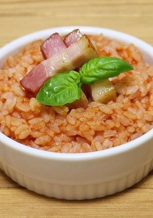 トマトチーズリゾット風ココットカマン-レシピのメイン写真