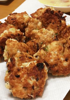 鶏ひき肉と豆腐のやわらか落とし焼き-レシピのメイン写真