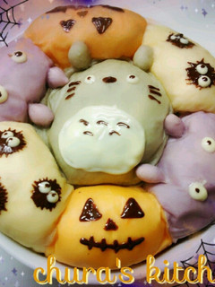 ジブリ❋トトロのちぎりパン♥-レシピのメイン写真