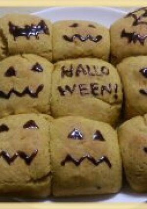 簡単ハロウィンちぎりパン-レシピのメイン写真