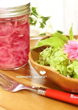 ☆カンタン酢で紫玉ねぎの甘酢漬け☆-レシピのメイン写真