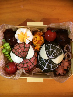 スパイダーマン★キャラ弁-レシピのメイン写真