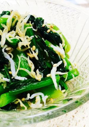 小松菜としらすのレモン醤油和え-レシピのメイン写真