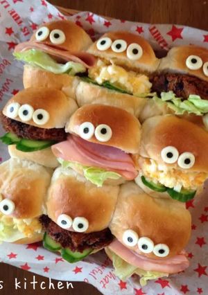 モンスターちぎりパンサンドイッチ-レシピのメイン写真