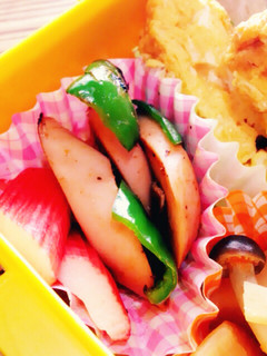 お弁当に!魚肉ソーセージとピーマン-レシピのメイン写真