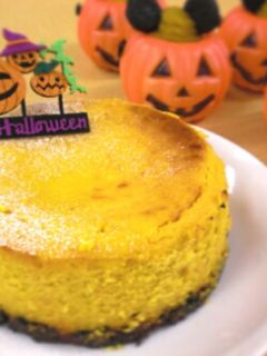 ハロウィンかぼちゃチーズケーキ♬-レシピのメイン写真