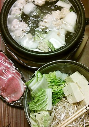 鶏団子ドスコイ鍋-レシピのメイン写真