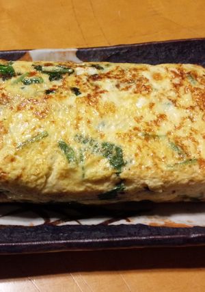 あさりと三つ葉の卵焼き-レシピのメイン写真