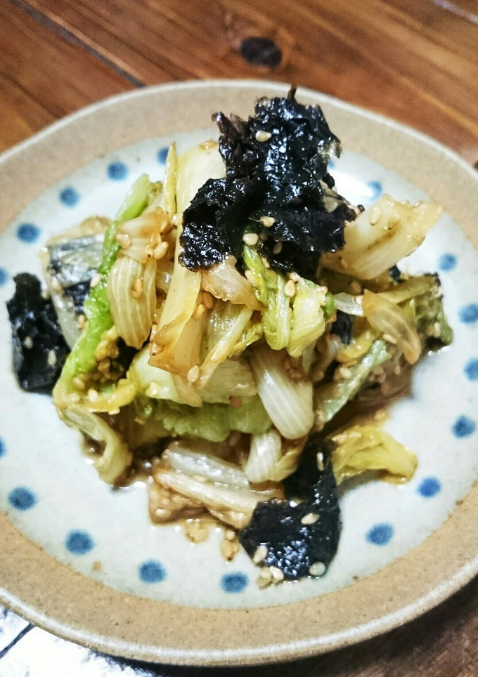 簡単!レタスと海苔のサッと炒め☆大量消費-レシピのメイン写真