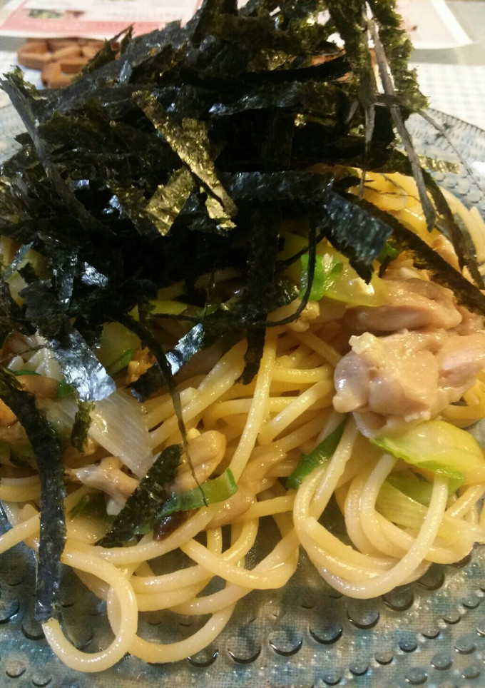 鶏肉と長ネギの和風パスタ☆-レシピのメイン写真