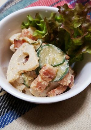 ピーナッツバターで♪れんこんサラダ♪-レシピのメイン写真