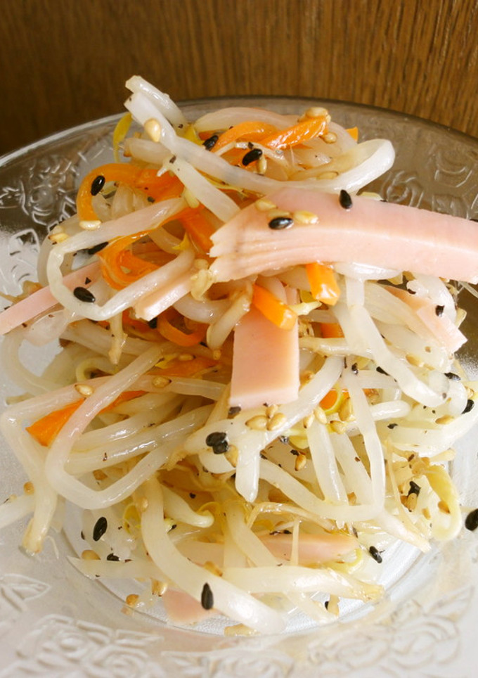 えごま油で☆簡単もやしとハムの和え物-レシピのメイン写真