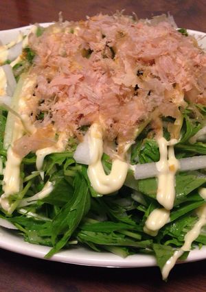 超簡単！大根と水菜のシャキシャキサラダ-レシピのメイン写真
