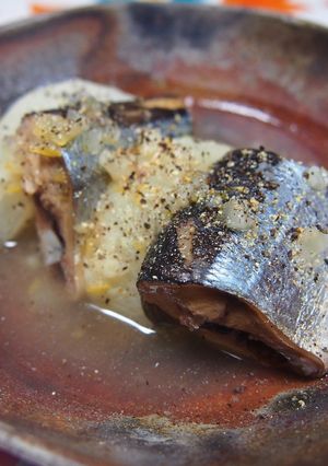 圧力鍋で☆秋刀魚と大根の塩レモン煮-レシピのメイン写真