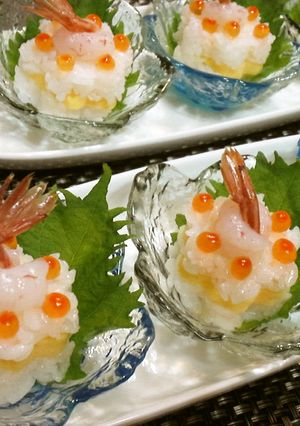 かわいい★おもてなし【花型ミニお寿司】-レシピのメイン写真