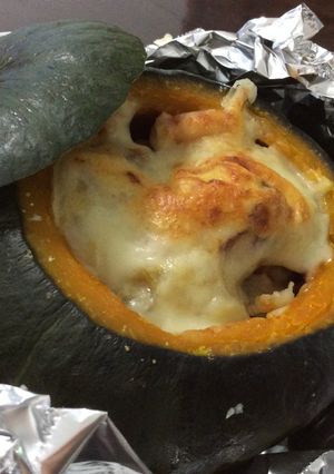 坊ちゃんかぼちゃとさつまいものグラタン-レシピのメイン写真